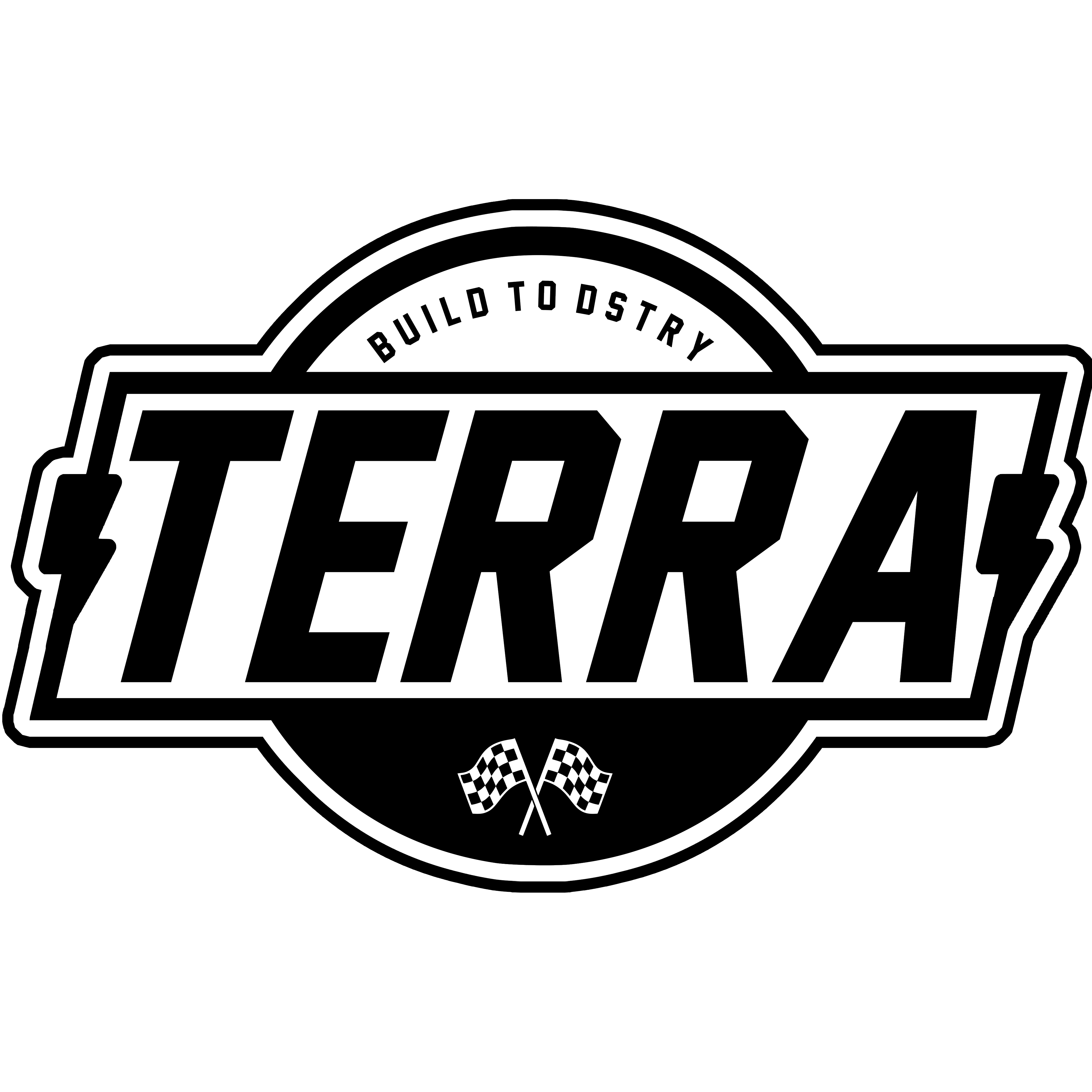 TERRA - MOTO - VINYL DECAL STICKER - 7.5X12 - 2 COLOR OPTIONS – Terra Crew
