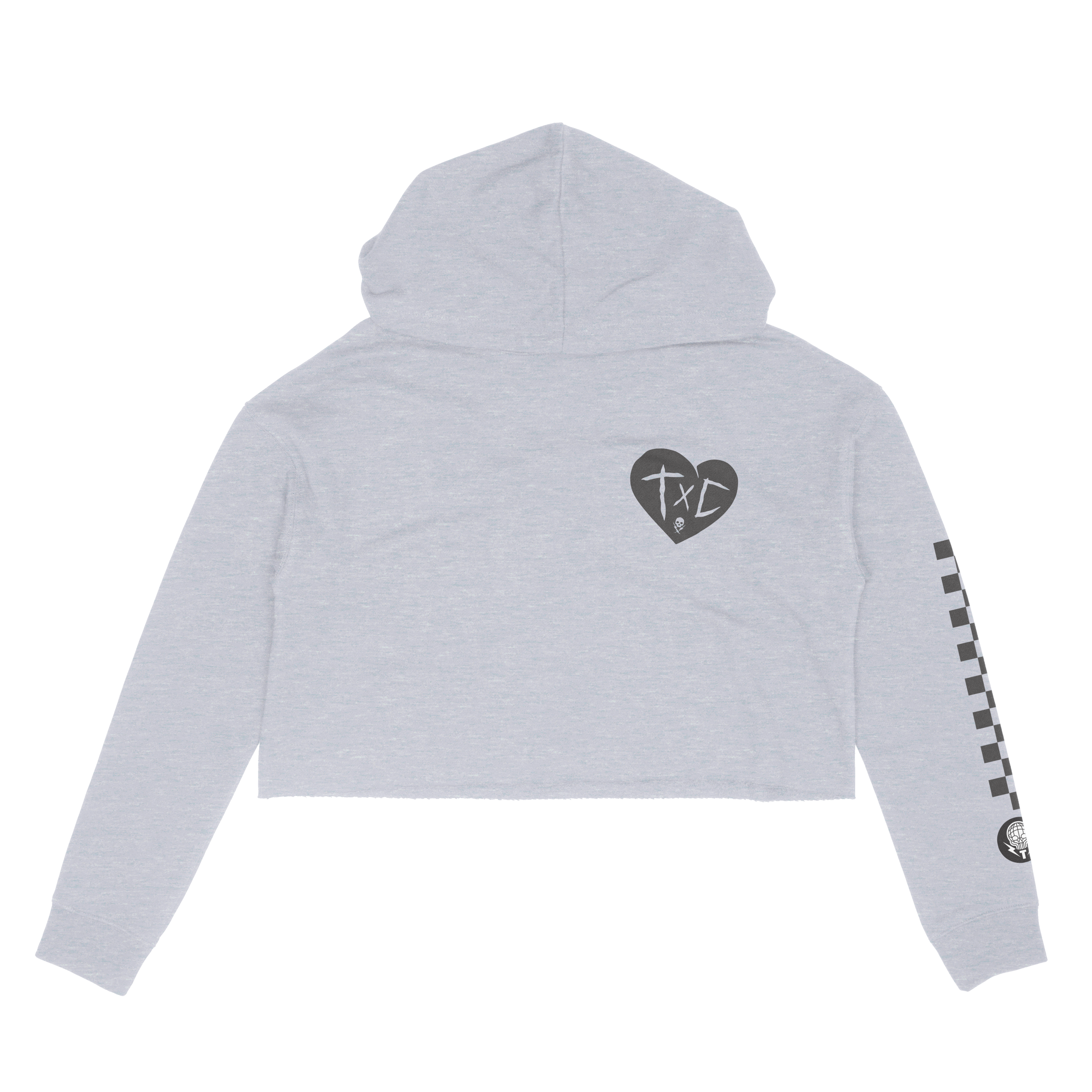 TXC WOMANS CROPPED HOODIE - GRAY