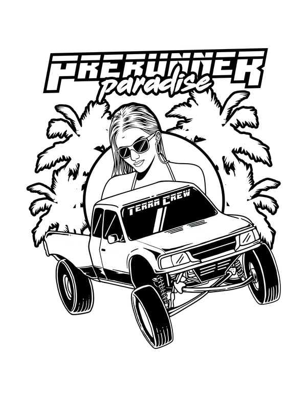 COLORING PAGE - PRERUNNER PARADISE