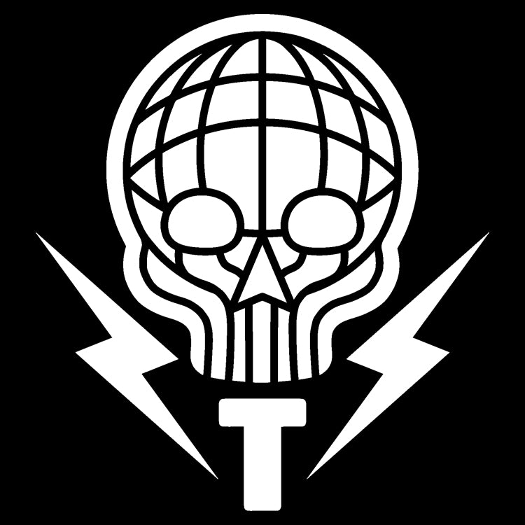 TERRA SKULL - DIE CUT STICKER - 7x7 - 5 COLOR OPTIONS