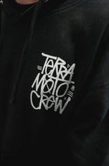 MOTO CREW - BLACK MIDWEIGHT HOODIE