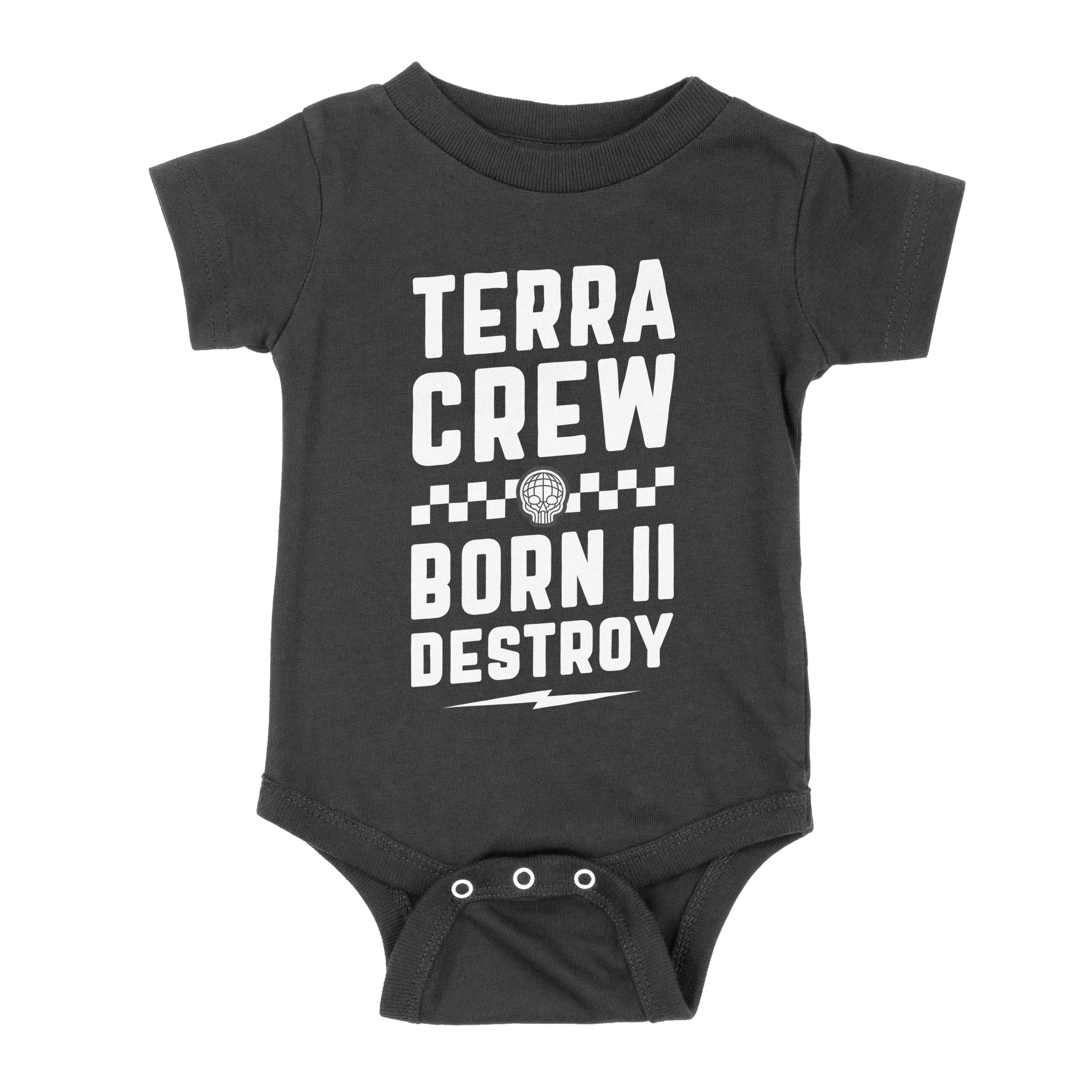 BORN II DESTROY - BLACK ONESIE