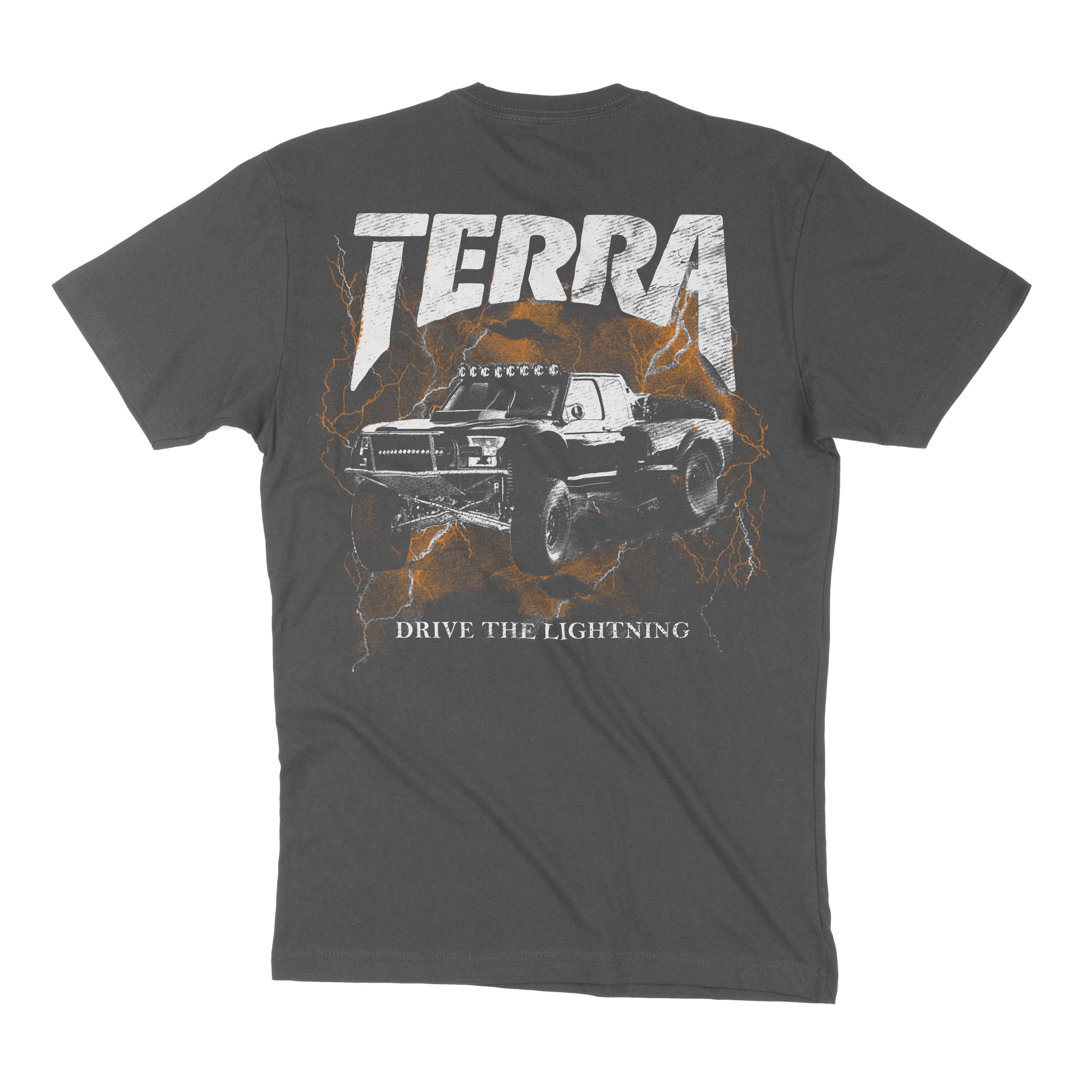 LIGHTNING RJ - CHARCOAL TEE (PRE ORDER!)