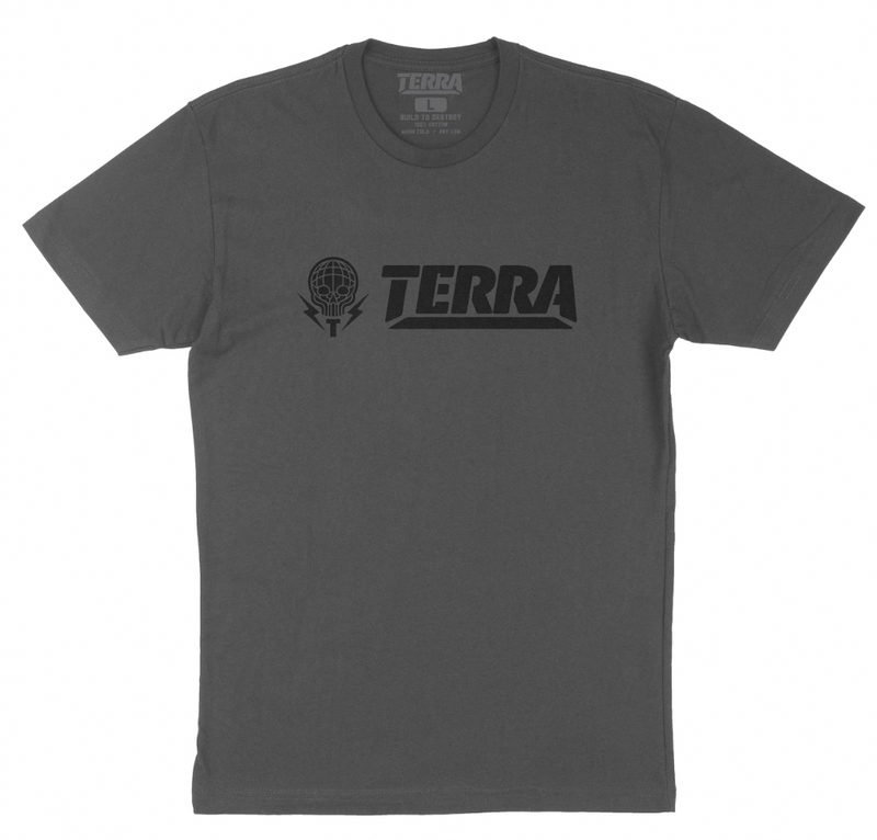 CLASSIC TERRA LOGO - CHARCOAL TEE