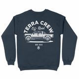 DANNYS OFFROAD CREW - NAVY BLUE CREWNECK SWEATSHIRT