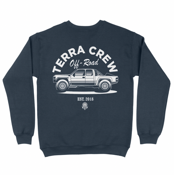 DANNYS OFFROAD CREW - NAVY BLUE CREWNECK SWEATSHIRT