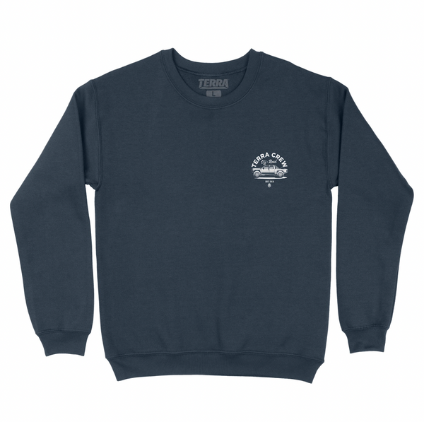 DANNYS OFFROAD CREW - NAVY BLUE CREWNECK SWEATSHIRT