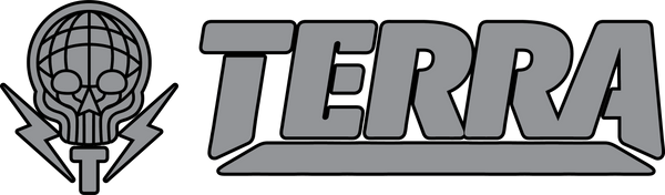 TERRA - SMALL VINYL DECAL STICKER - 3X12 - 3 COLOR OPTIONS