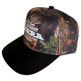 NAT`L RACE TEAM - REAL TREE CAMO HAT WHITE TEXT