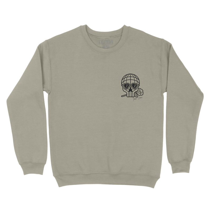 HEART EYEZ - SAND CREWNECK SWEATSHIRT