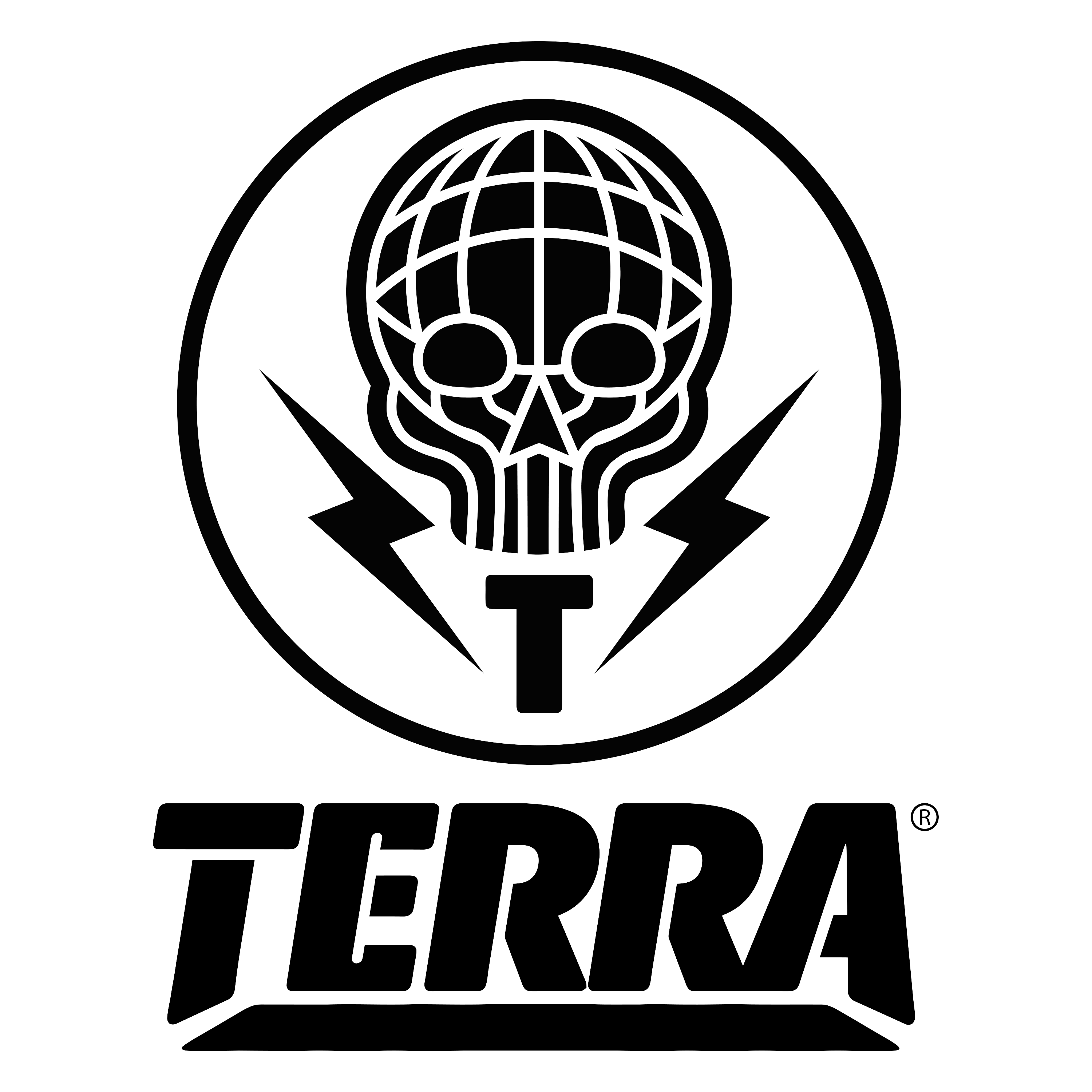 TERRA - VINYL DECAL STICKER - 6X9 - 5 COLOR OPTIONS