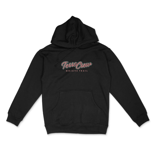 MOJAVE TRAIL - BLACK MIDWEIGHT HOODIE