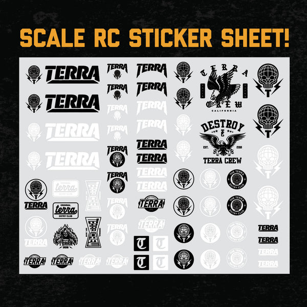 TERRA RC DECAL SHEET
