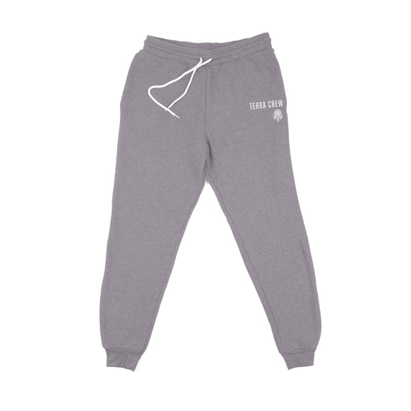 TERRA EMBROIDERED - GREY JOGGERS