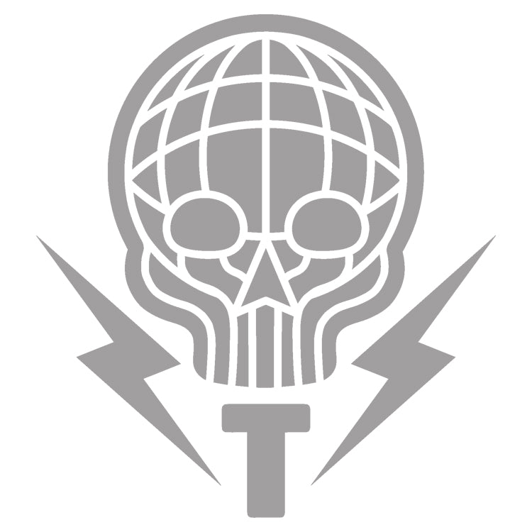 TERRA SKULL - DIE CUT STICKER - 7x7 - 5 COLOR OPTIONS