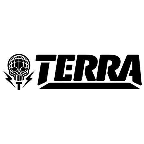 TERRA - SMALL VINYL DECAL STICKER - 3X12 - 5 COLOR OPTIONS